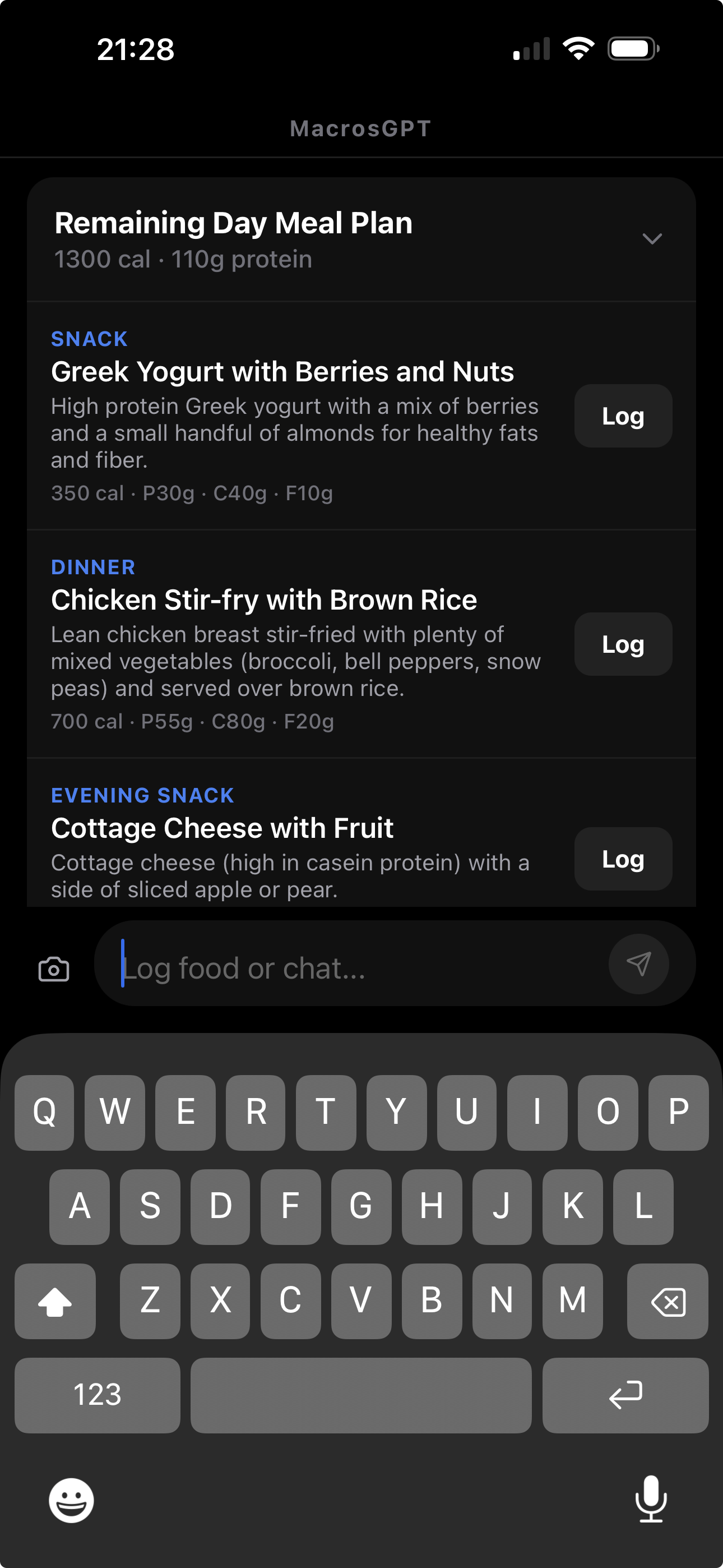 MacrosGPT AI meal plans and grocery lists